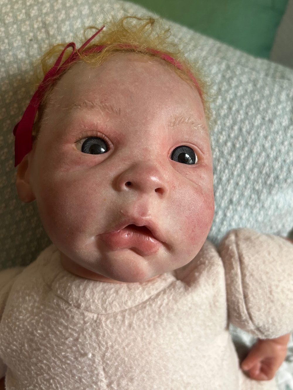 Lifelike Reborn Baby Doll By Artist Jo Beckman 23” Weight 6.2 oz - Picture 2 of 16